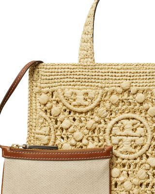 関税送料込★トリーバーチ★モノグラム ラフィア スクエアトート Tory Burch T Monogram Raffia Square Tote | Bloomingdale's