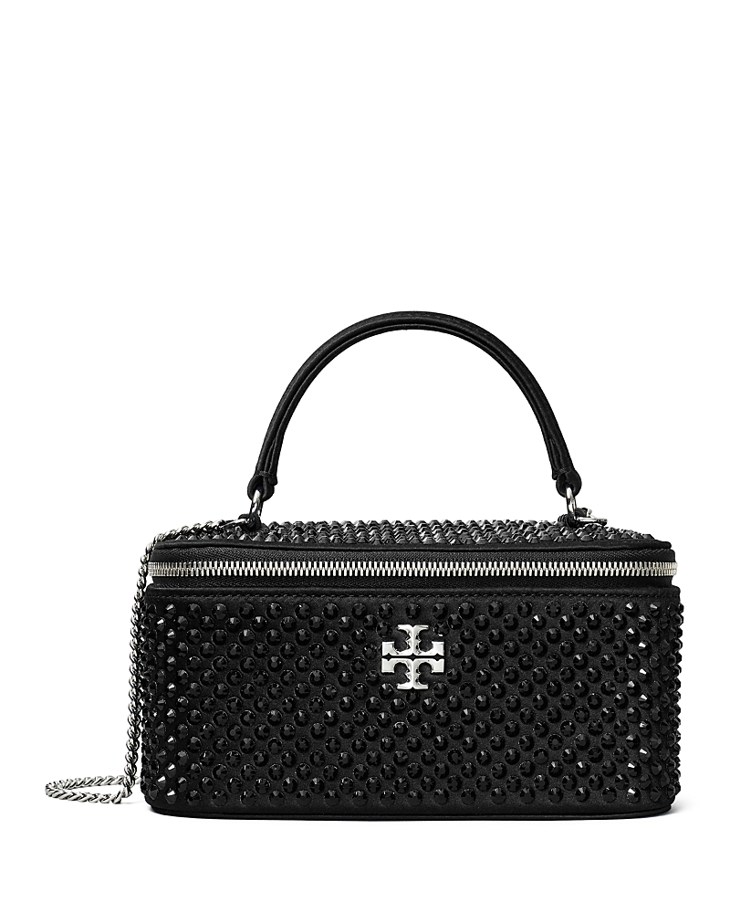 Tory Burch Kira Embellished Satin Vanity Case