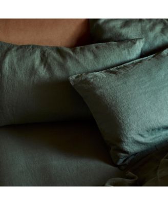 Plain Linen Pillowcase Pair, King