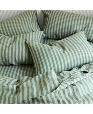 Pembroke Stripe Linen Pillowcase Pair, Standard