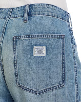 Georgia High Rise Cropped Wide Leg Jeans in Galton Indigo