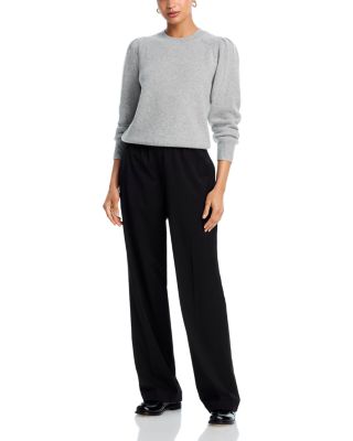 100% Cashmere Puff Sleeve Sweater - Exclusive