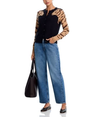 100% Cashmere Animal Cardigan - Exclusive