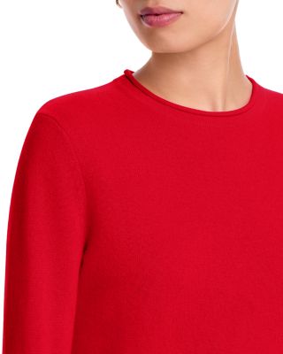 100% Cashmere Rolled Edge Sweater - Exclusive