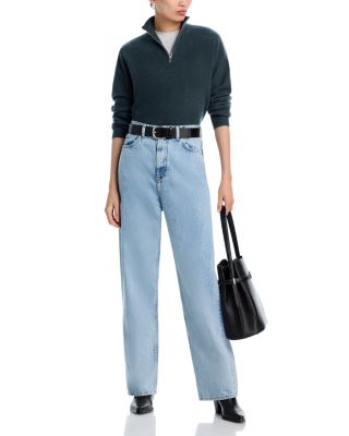 100% Cashmere Quarter Zip Sweater - Exclusive