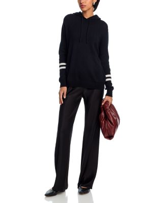 100% Cashmere Athletic Stripe Hoodie - Exclusive