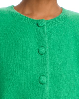 100% Cashmere Crewneck Cardigan - Exclusive