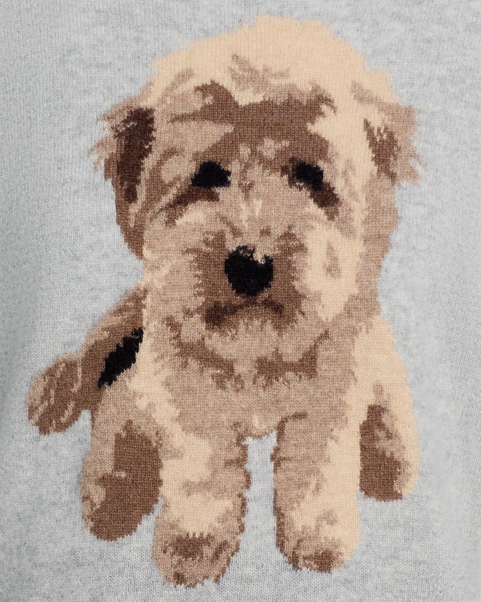 Doodle Dog Cashmere Crewneck Sweater - Exclusive