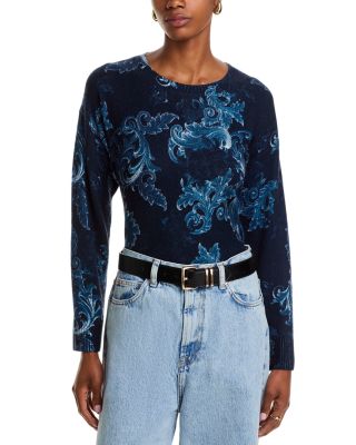 Printed Floral Crewneck Sweater - Exclusive