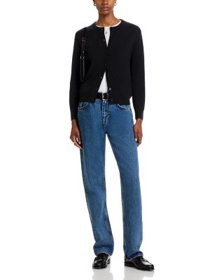 Cashmere Crewneck Cardigan Sweater - Exclusive