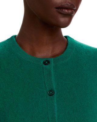 100% Cashmere Crewneck Cardigan Sweater - Exclusive