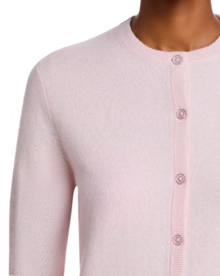100% Cashmere Crewneck Cardigan Sweater - Exclusive