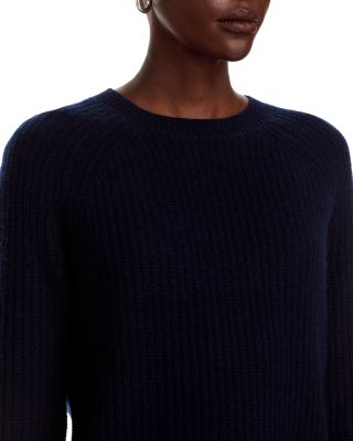 100% Cashmere Shaker Stitch Raglan Sweater - Exclusive