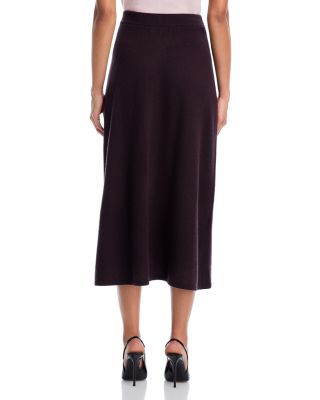 100% Cashmere Midi Skirt - Exclusive