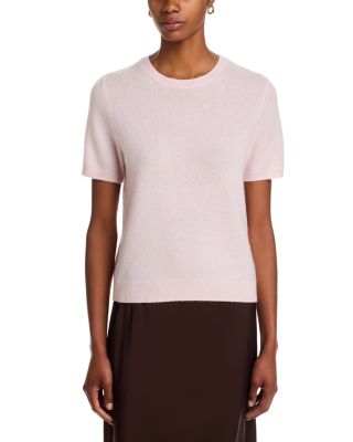 100% Cashmere Short Sleeve Crewneck Sweater - Exclusive