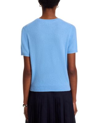 100% Cashmere Short Sleeve Crewneck Sweater - Exclusive