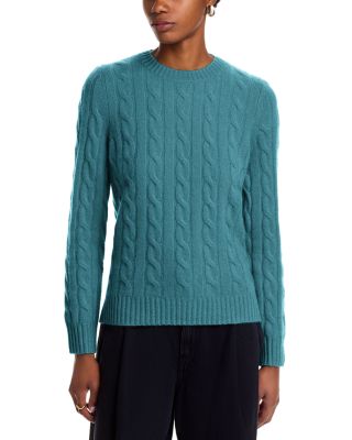 C by Bloomingdale's Cashmere - Cable Knit Crewneck Sweater - Exclusive