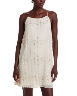 AQUA - All Over Beaded Dress - Exclusive