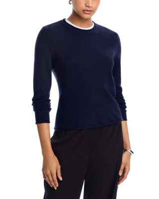 100% Cashmere Rolled Edge Sweater - Exclusive