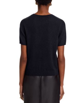 100% Cashmere Short Sleeve Crewneck Sweater - Exclusive