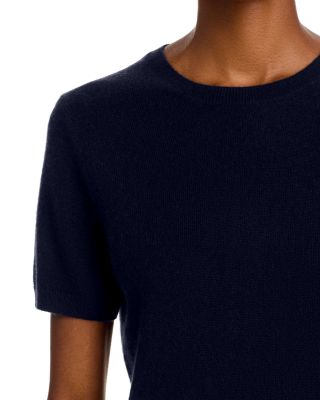 100% Cashmere Short Sleeve Crewneck Sweater - Exclusive