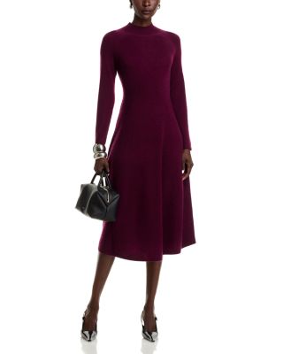 100% Cashmere Mock Neck Dress