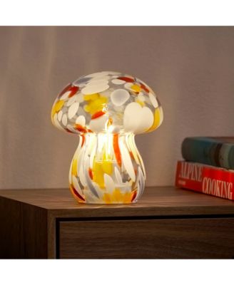  Portable Chubby Open Top Glass Mushroom Lamp