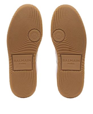 Women's Leather and Canvas Swan Trainers