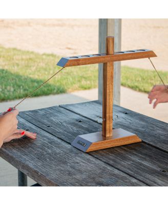 Acacia Globetrotter Tabletop Hook & Ring Game Square Post