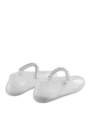 Women's The Jelly Transparent Crystal Ballet Flats
