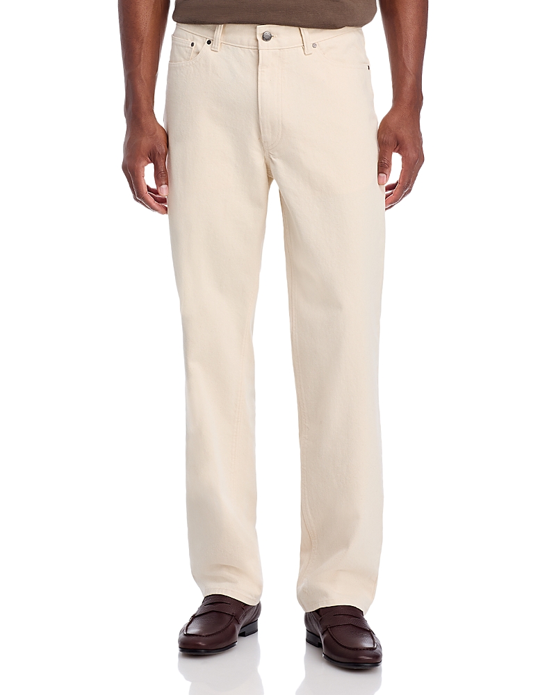 Michael Kors Seeded Finn Straight Fit Jeans In Ecru In Neutral