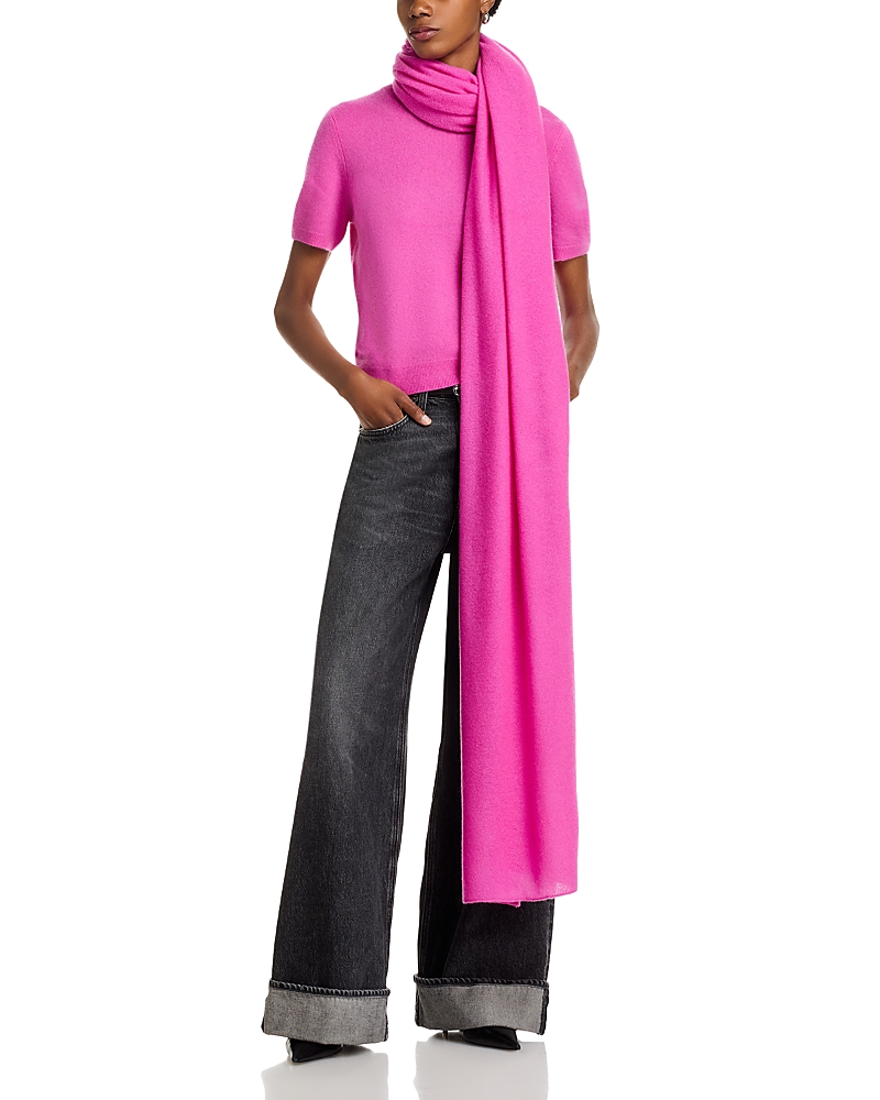 C By Bloomingdale's Cashmere 100% Cashmere Travel Wrap - Exclusive In Pink