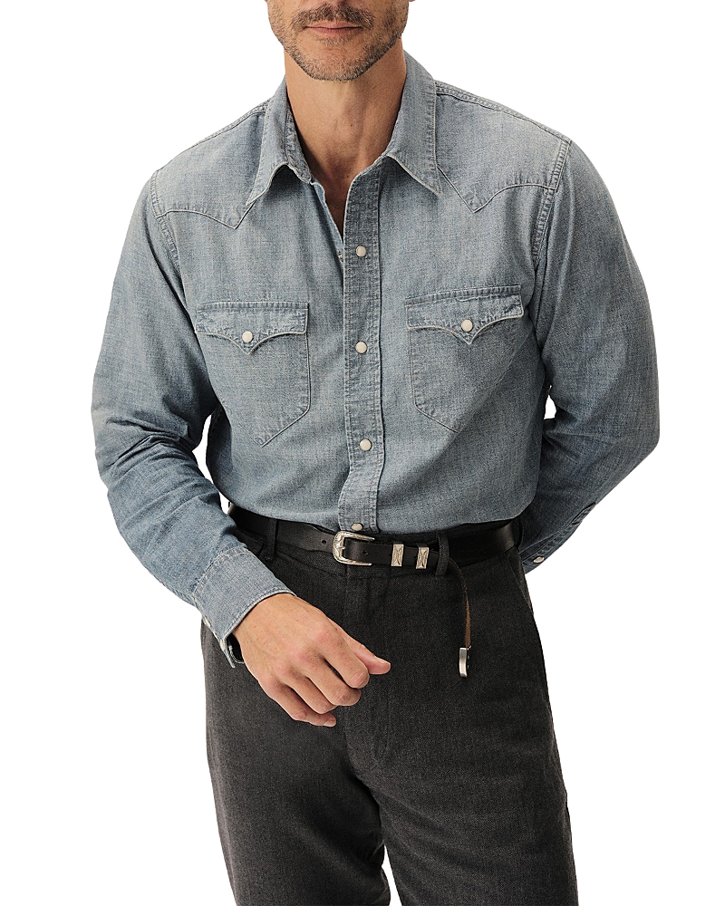BUCK MASON CHAMBRAY POCKET SHIRT