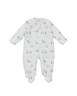 Baby Club Chic Zipper Footie- Golf Print main image 1