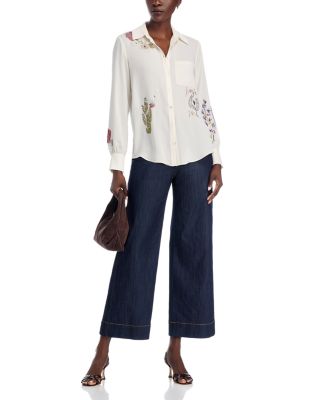 Western Amour Blanch Studded Blouse