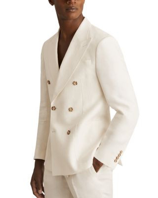 REISS - Park Linen Peak Lapel Slim Fit Blazer
