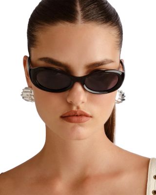 Nightcrawler Oval Sunglasses, 55mm