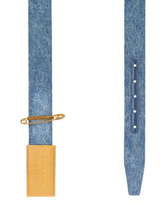 Denim Belt with Safety Pin