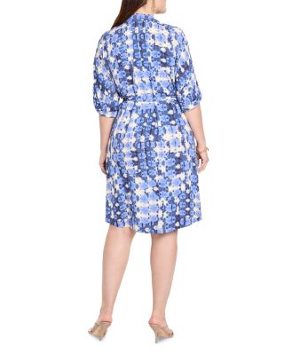 Shibori Stone Belted Dress