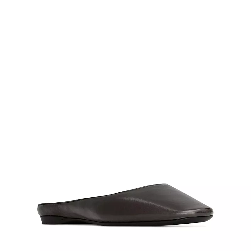 Saint Laurent Women's Lido Square Toe Slip-on Flats