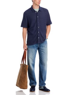 Lagos Short Sleeve Textured Camp Shirt