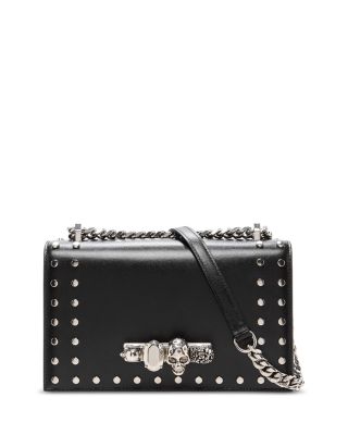 Jeweled Leather Satchel