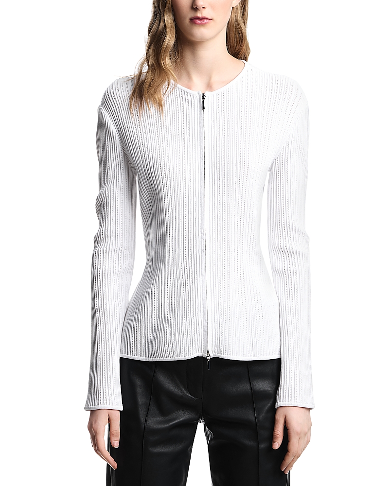 Shop Emporio Armani Textured Ottoman Jacket