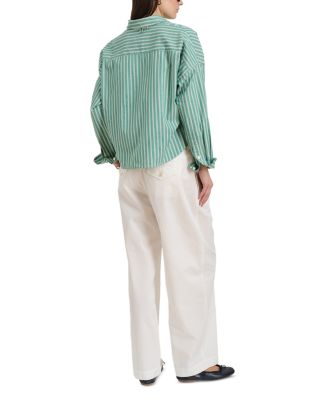 Jo Striped Cropped Shirt