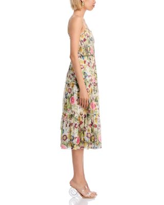 Floral Smocked Tiered Midi Dress - Exclusive