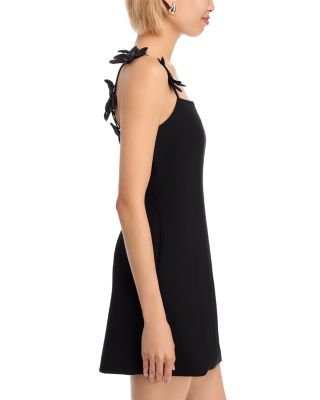 3D Floral Strap Mini Dress - Exclusive