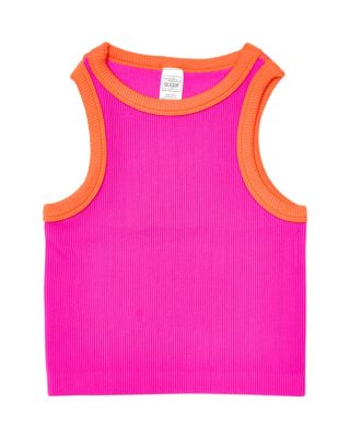  Girls' Contrast Trim Sleeveless Top - Big Kid
