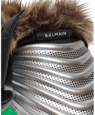 Men's Half Time Faux Fur Lined Mules with Technical Fabrics