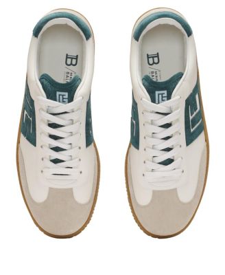  Men's Swan Suede and Smooth Leather Trainers