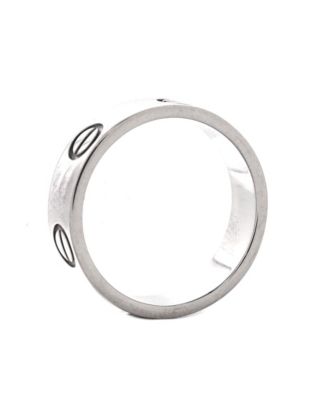  Love Band Ring 18K White Gold